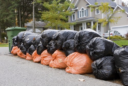 Process of flat clearance with sorting and recycling in Yeading